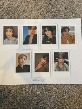 BTS Official Light stick ver. 4 full polaroid photocard set